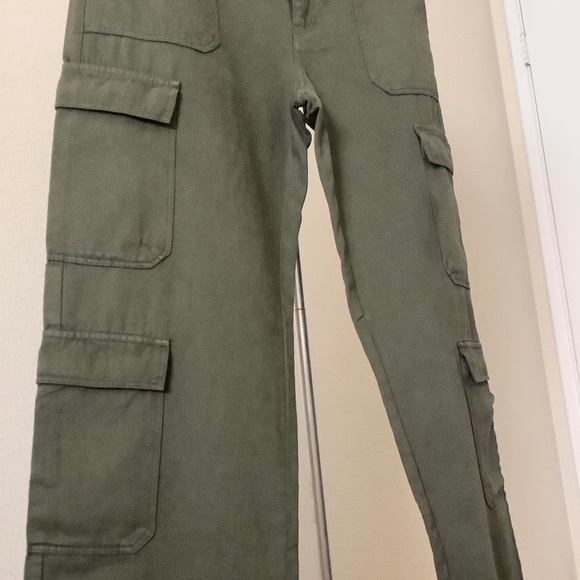 Zara New without Tags Cargo Pants / Size 12/ Dark Khaki - Picture 7 of 7